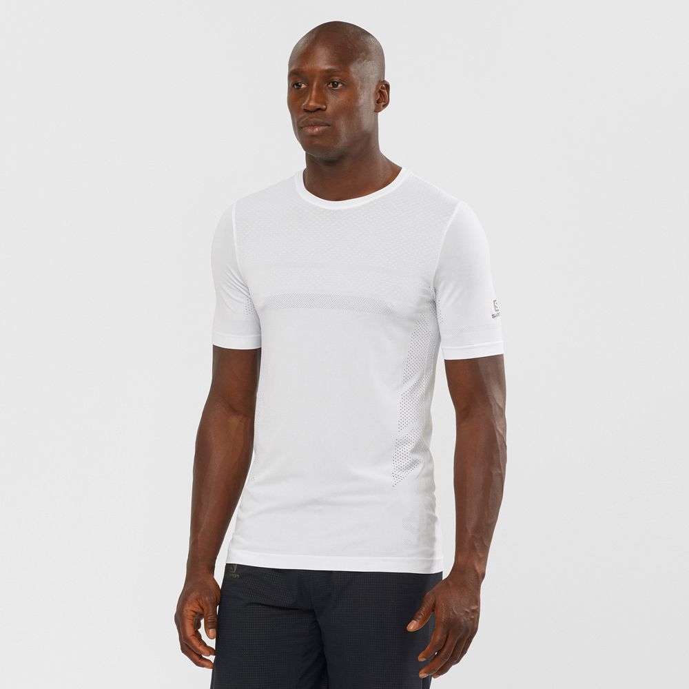 Salomon T-Shirts Herre Hvide - SENSE SEAMLESS M (YWUDC-5027)